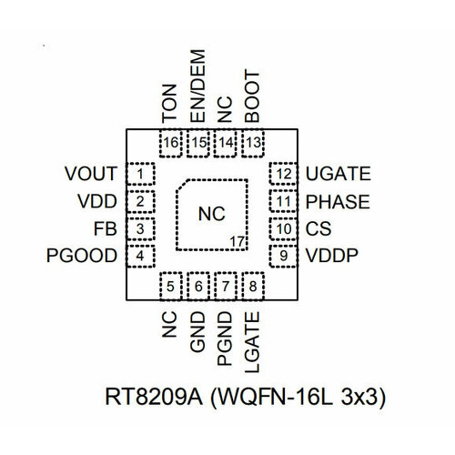 Микросхема RT8209AGQW FH=