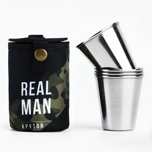 Стопки набор в чехле REAL MAN 4 шт х 70 мл 789₽