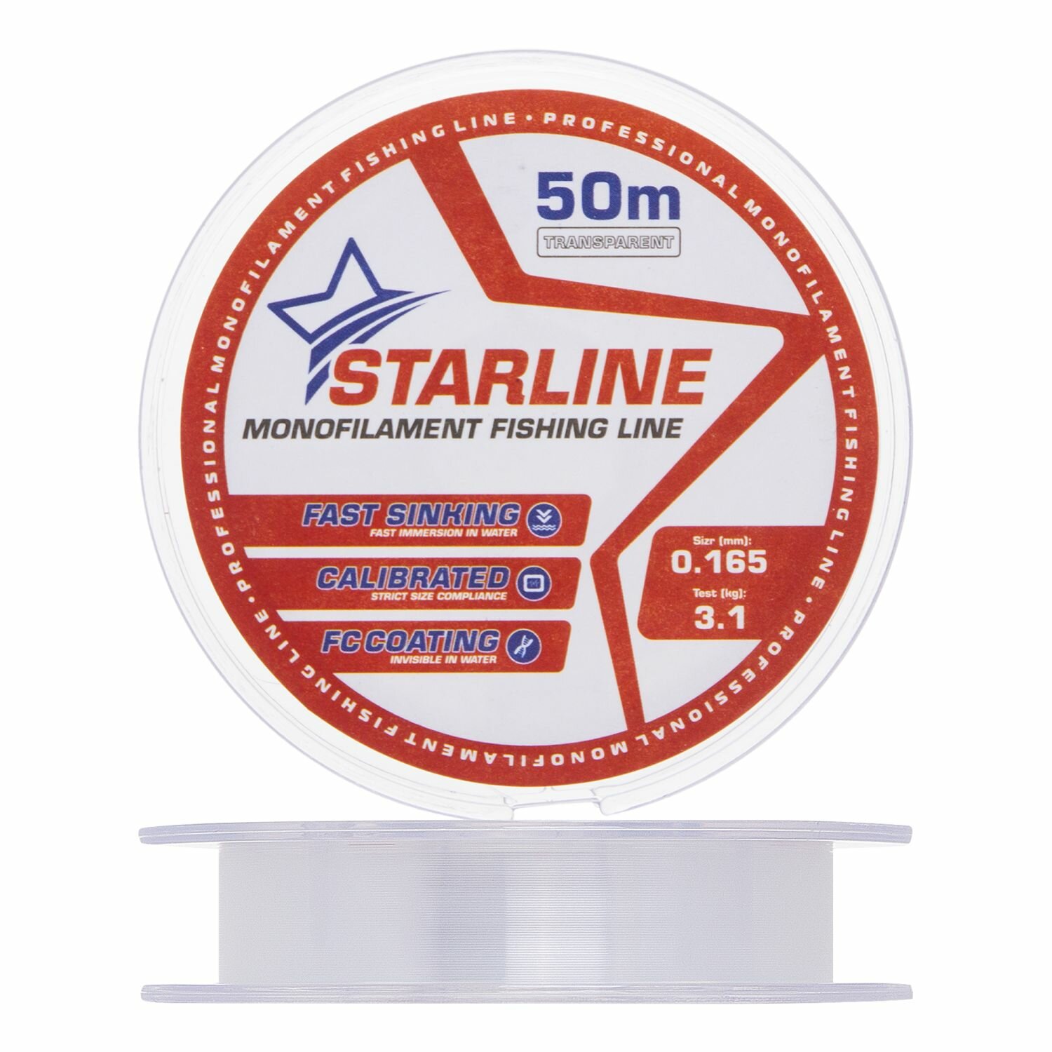 Леска монофильная для рыбалки IAM Starline 0,309мм 100м (transparent)