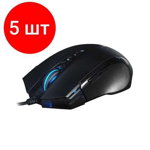 Комплект 5 штук Мышь компьютерная A4Tech X89 черный оптическая 2400dpi USB 8кн 1341600₽