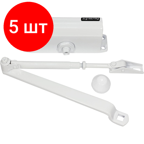 Комплект 5 штук, Доводчик Falcon Eye FE-B3W (White) коммутатор falcon eye fe 108e poe