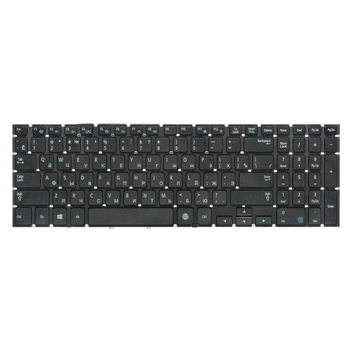 Клавиатура для Samsung NP355V5C, NP350V5C, NP350E5C, NP270E5E, NP355E5C, NP355E5X, NP300E5V, NP350E5C-S0A, NP300E5V-S01 и др. черная без рамки клавиатура для ноутбука samsung np300e5v