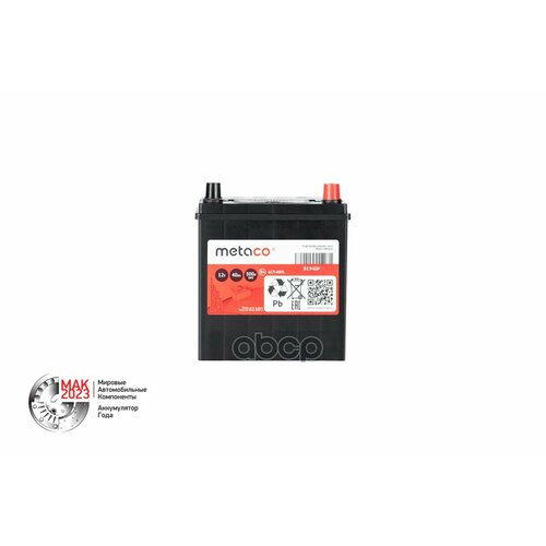 Аккумулятор Metaco 40Ач 300А 187X127x225 Asia R Обр Полярнось С Переходниками METACO арт B1940P 7886₽