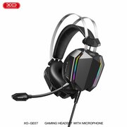 Игровые наушники GE-07 Static RGB Long mic Gaming Headphones USB+Dual 3.5mm