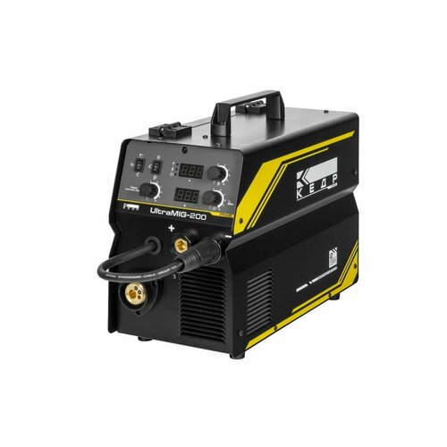 Сварочный инверторный полуавтомат с газомбез газа кедр UltraMIG-200 220В 30-200А полуавтоматическая сварка 47000₽