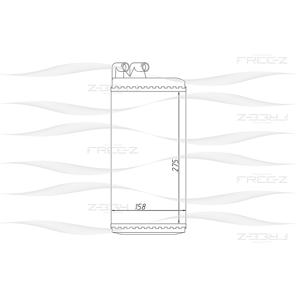 FREE-Z KW0245 радиатор отопителя Audi (Ауди) 100 / 200 / a6 / v8 1.6-4.2 82-97