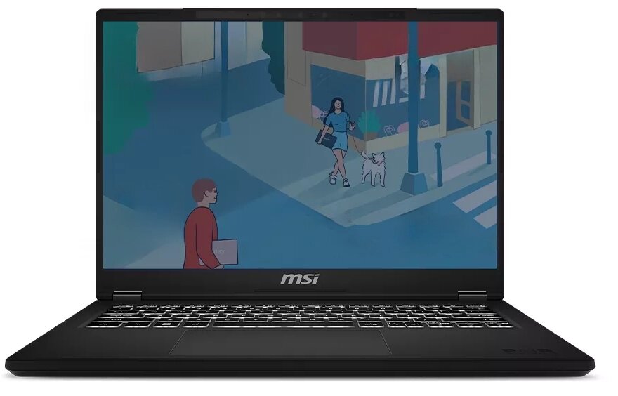 Ноутбук MSI 9S7-14L112-088 i5-13420H/16GB/512GB SSD/Iris Xe graphics/14” FHD+ IPS/WiFi/BT/cam/DOS/black - фото №4