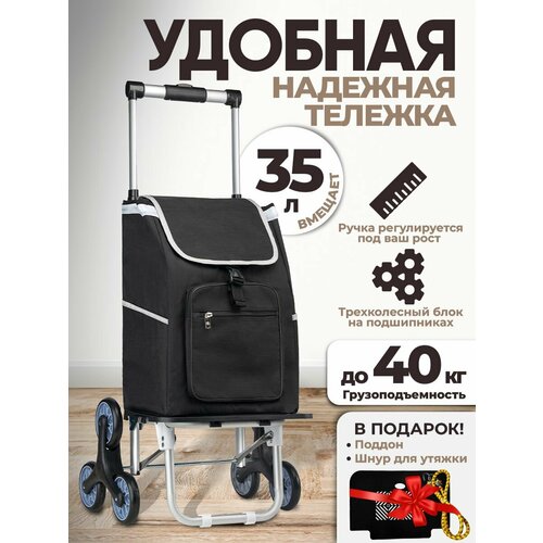 Сумка-тележка Carro, черный