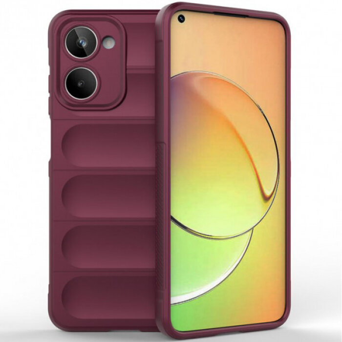 Flex Silicone Противоударный чехол для Realme 10 4G с защитой камеры и микрофиброй