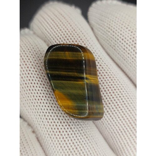 Тигрово-соколиный глаза, галтовка, 1шт, 1-2,5см