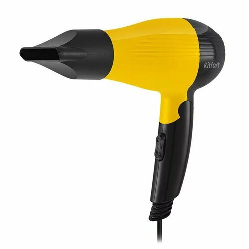 Фен Kitfort КТ-3244-1 800 Вт 2 скорости 1 температурный режим концентратор чёрно-желтый комплект из 2 шт 283900₽