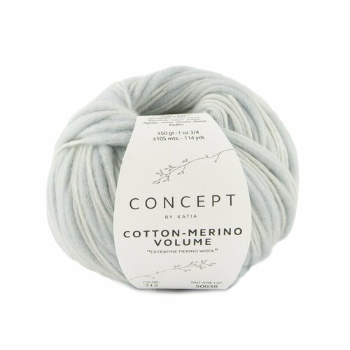 Пряжа для вязания Katia Cotton-Merino Volume (212 Very light blue)