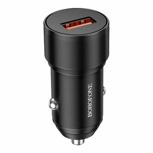 АЗУ BOROFONE BZ19A Wisdom 1xUSB, 3A, QC3.0 (черный) зарядный комплект borofone bz19a wisdom кабель usb type c 18 вт золото