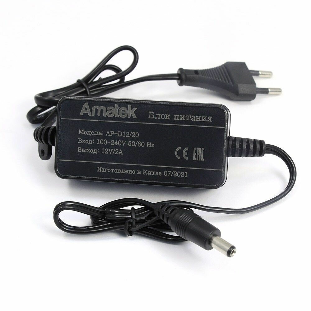 Блок питания Amatek AP-D12/20 12В / 2А стабилизированный — фото 1