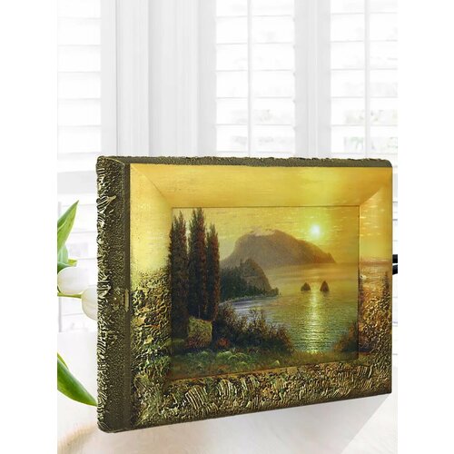 Ключница картина закрытая в прихожую море с полкой 3300₽