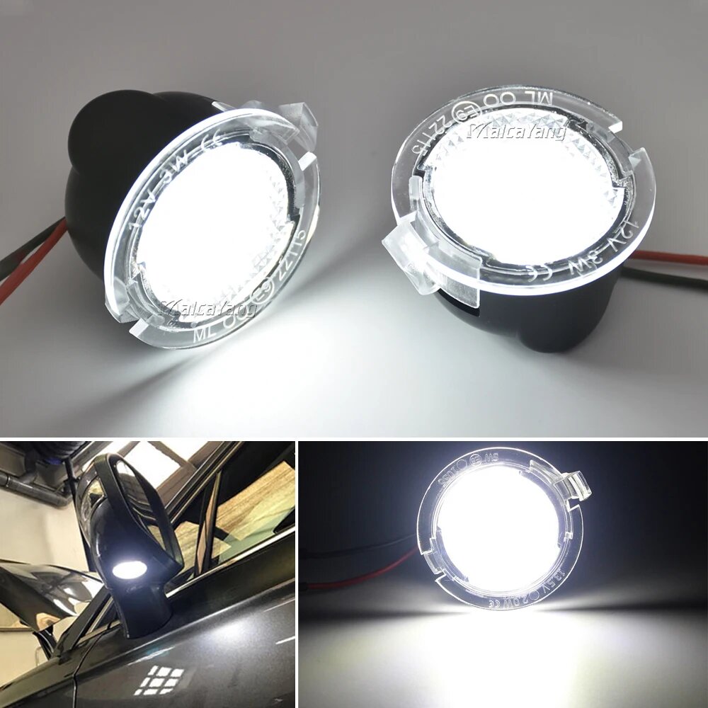 2 шт. Canbus без ошибок светодиодные фонари бокового зеркала для Ford F150 Mondeo Mk5 Mustang Edge Explorer Expedition Flex 6000K белый