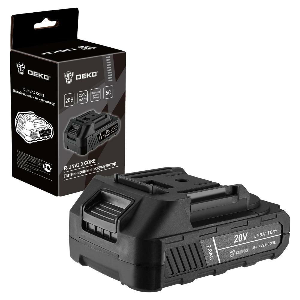 Аккумулятор DEKO R-UNV2.0 CORE Li-ion 20 В 2 Ач 083-1013