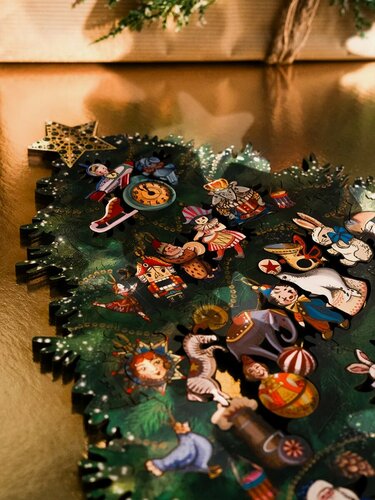 Изображение товара "Нарядите Ёлочку" деревянные пазлы для детей и взрослых