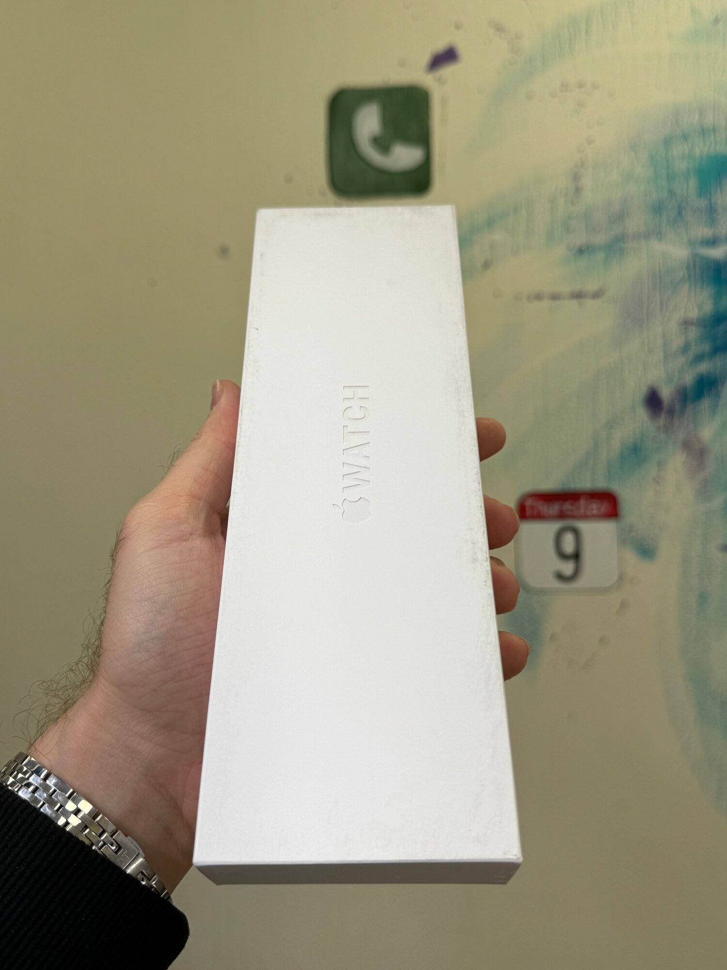 Часы Apple Watch Series 10, 42 мм, корпус из алюминия серебристого цвета спортивный ремешок джинсового цвета M/L (MWWC3)