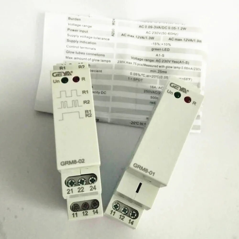 Din-рейка SPDT импульсное реле GRM8 16A AC 230V AC/DC12-240V электронное реле памяти, ACDC12-240V 2 SPST