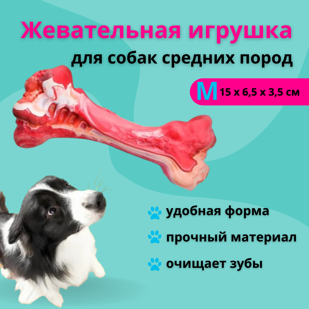 Игрушка для щенка игрушка грызунок игрушка для зубов собак кость Апорт Эко