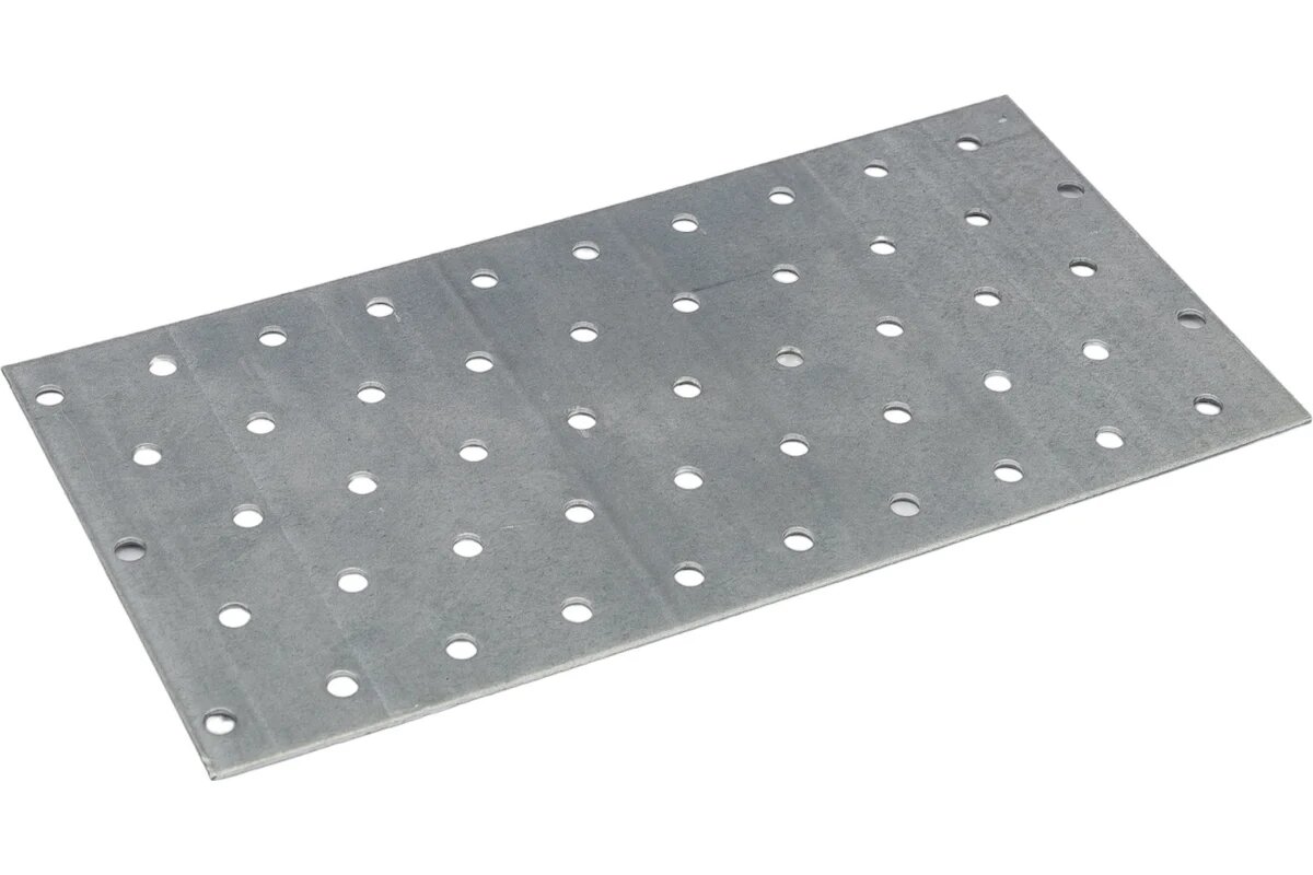 Пластины крепежные 100х200х1,5 (10шт/упаковка перфорированные — фото 1
