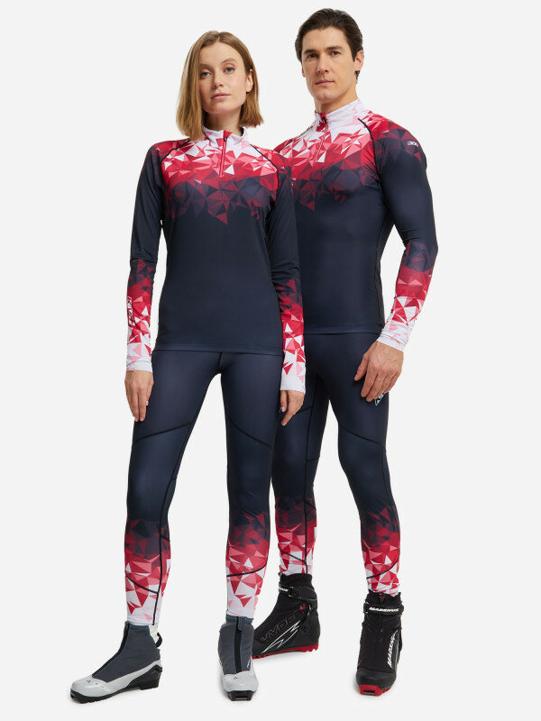 Костюм гоночный KV+ размер L черный белый красный