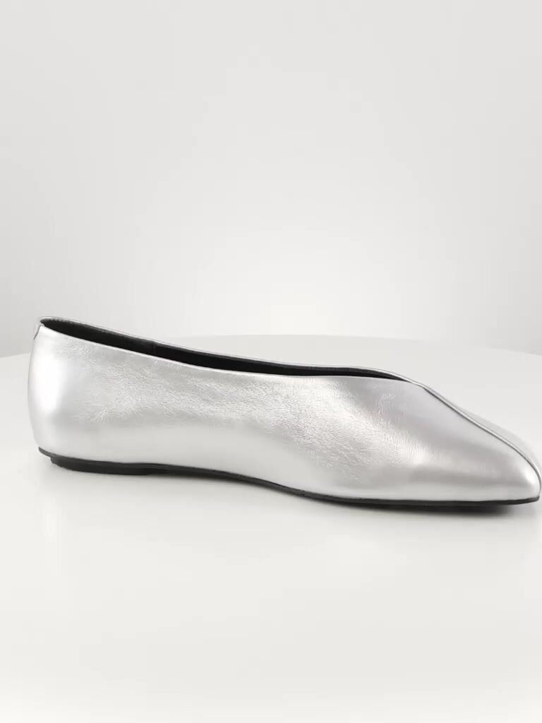 Балетки Salamander, размер 36, серебристый — фото 1