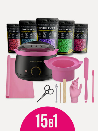 Изображение товара Воскоплав баночный для депиляции воском с регулятором температуры Dykemann Glätte EL-12/набор для депиляции/разогреватель воска