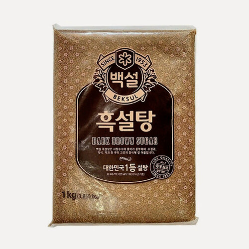 Изображение товара Сахар CJ Beksul коричневый нерафинированный 1 кг, Южная Корея