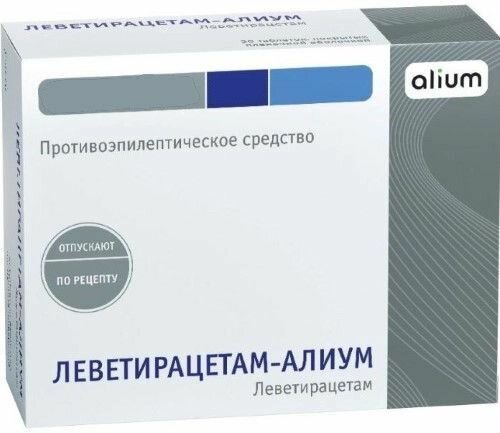 ЛеветирацетамАлиум таблетки в пленочной оболочке 500 мг 60 шт