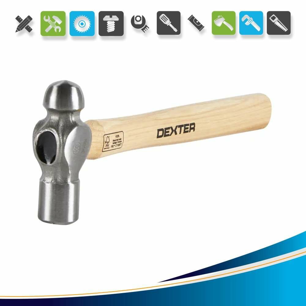 Молоток рихтовочный Dexter XM171124029 деревянная рукоятка 350 г