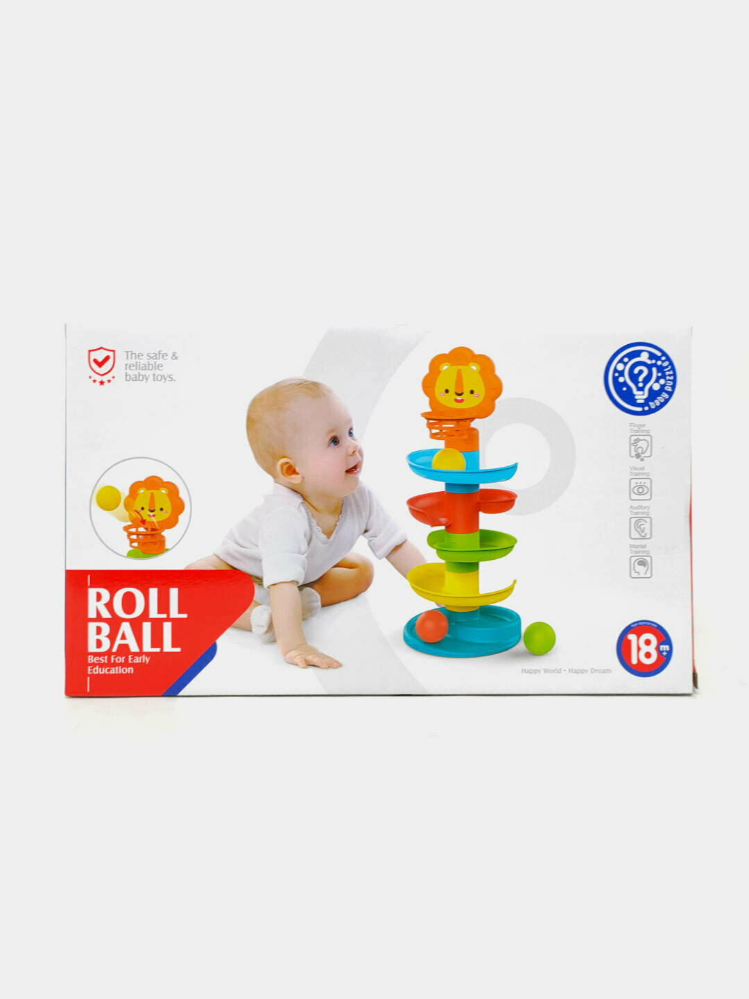 Пластиковая Развивающая Башня Roll Ball HE8067 для Малышей, Моторика, Цвета Код. 13302