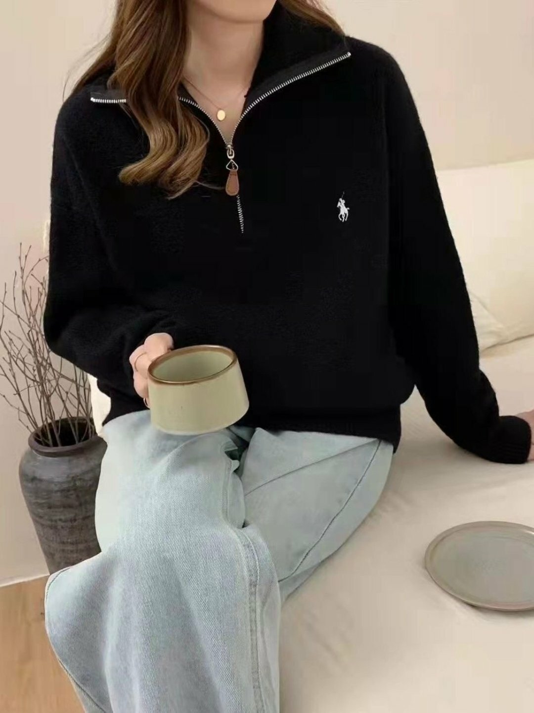 Свитер для кормящих мам  55см