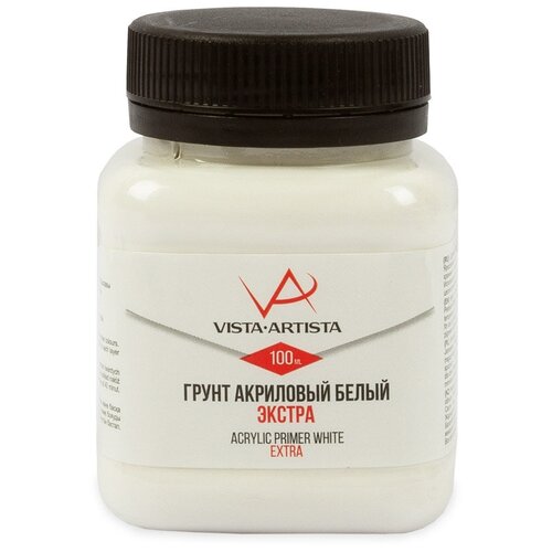 VISTA-ARTISTA Грунт акриловый белый экстра VAP-100 100 мл 571₽