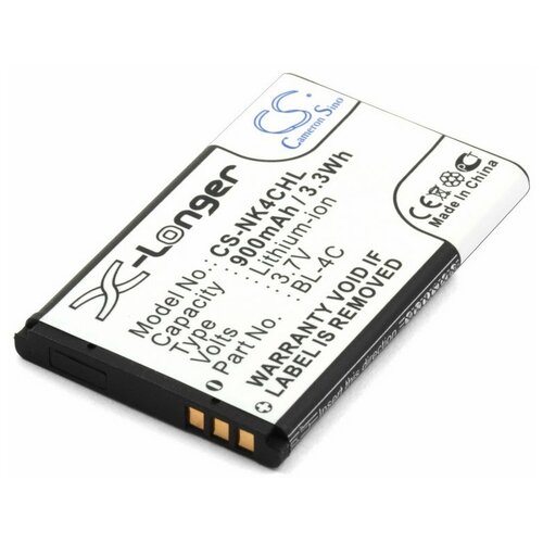 фото Аккумулятор для fly bl4505, nokia bl-4c, texet tb-bl4c (900mah) sino power