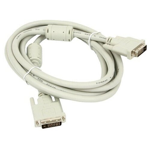 кабель dvi 1 8 м dvi d dual link 24 pin пакет Кабель DVI-D dual link Cablexpert CC-DVI2-6C 2 фильтра - 1.8 метра