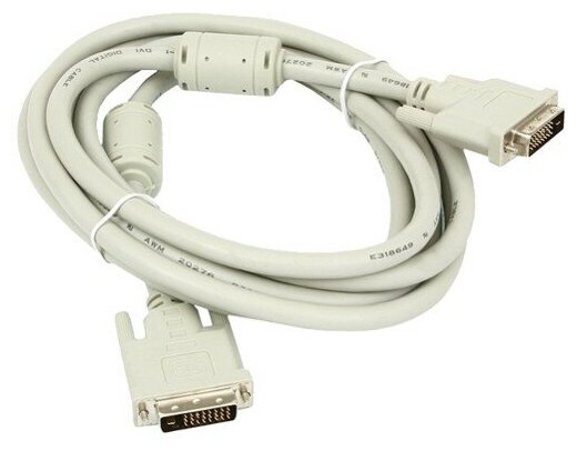 Кабель DVI-D dual link Cablexpert CC-DVI2-6C 2 фильтра - 1.8 метра