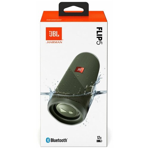 jbl d8r2450 ремкомплект для динамика 2450 Портативная акустика JBL Flip 5, 20 Вт, зеленый