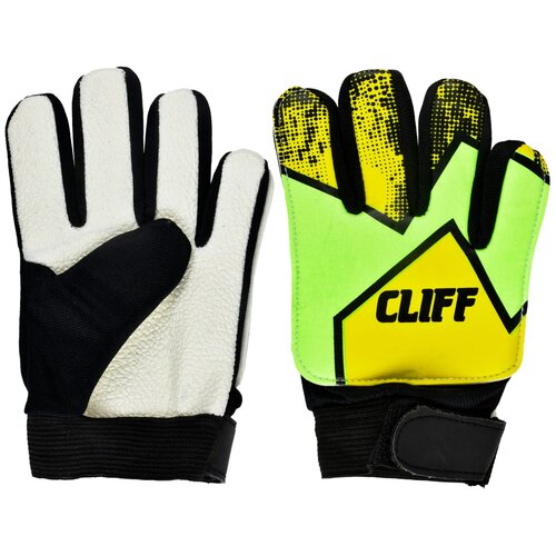 Вратарские перчатки Cliff, белый, желтый вратарские перчатки cliff размер 6 черный