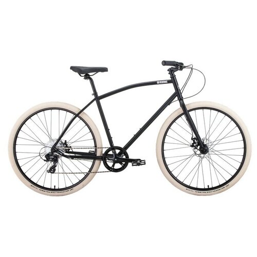 BEAR BIKE Велосипед круизёр Perm (700C 8 ск. рост. 450 мм) 2020-2021, черный матовый, 1BKB1C188002