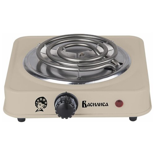 Электроплита василиса ВА-901 спираль одноконфорочная бежевая 1000Вт 101100₽