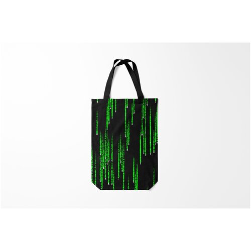 фото Сумка-шоппер / 31х42 см / популярные иллюстрации / текстуры матрица burnettie