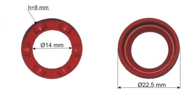 Кольцо резиновое Bosch арт. 1610206021