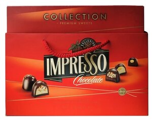 Подарочный набор шоколадных конфет, IMPRESSO PREMIUM, красный, 424 гр.