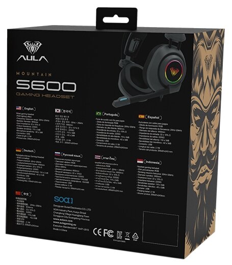 AULA S600 black игровая гарнитура