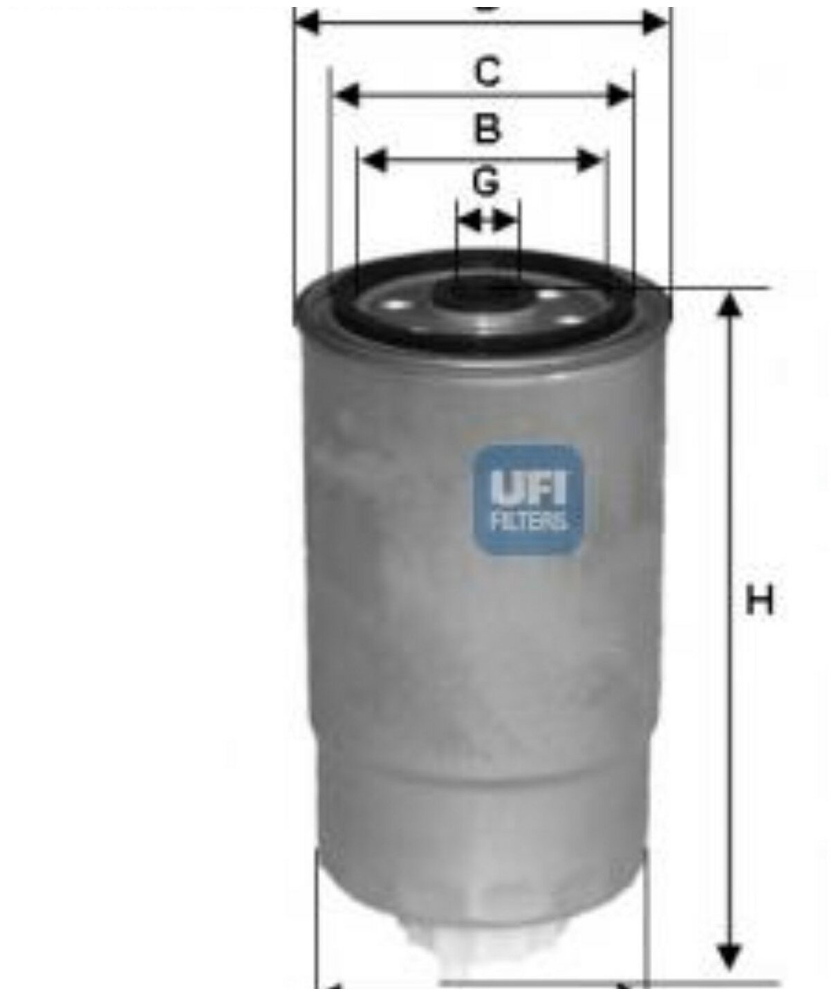 Топливный фильтр Ufi 2435100