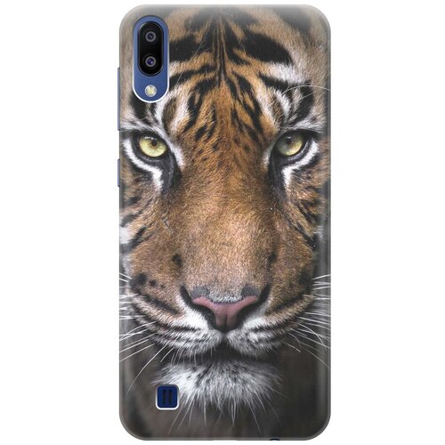 фото Re:paчехол - накладка artcolor для samsung galaxy m10 с принтом "тигр"