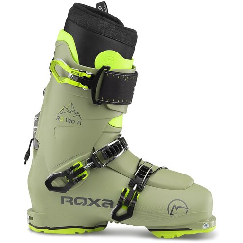 Горнолыжные ботинки ROXA R3 130 TI I.R. Gripwalk Wrap liner, р.38.5(24.5см), olive/neon