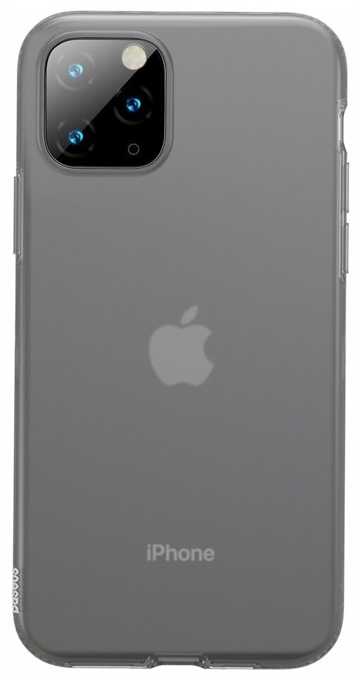 Чехол для iPhone 11 Pro Max Baseus Jelly Liquid Silica Gel - Дымчатый (WIAPIPH65S-GD01)